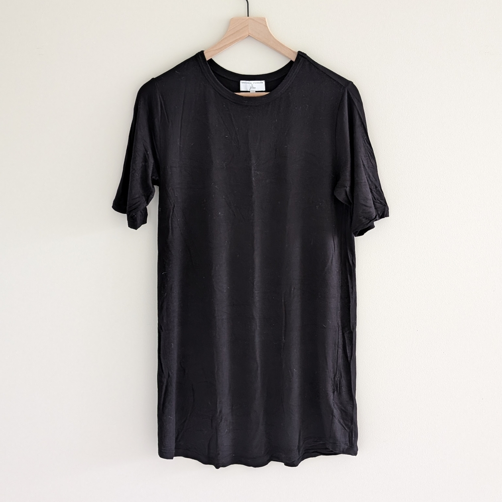 Universal Standard For J. Crew Crewneck Tunic Regular Black Size Small